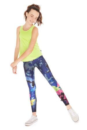 Terez Kids Leggings Deep Sea Multi Camo C.O.R.E. grow strong