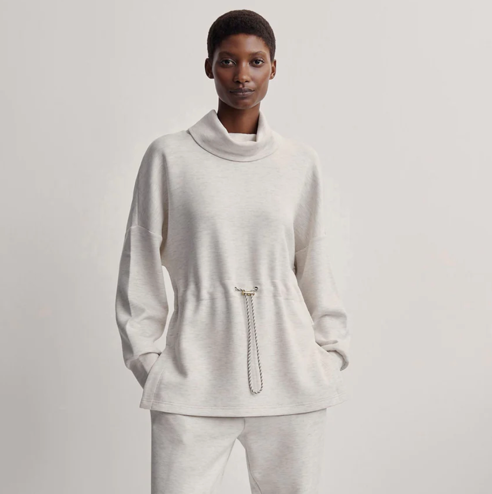 Varley Freya Sweat - Ivory Marl
