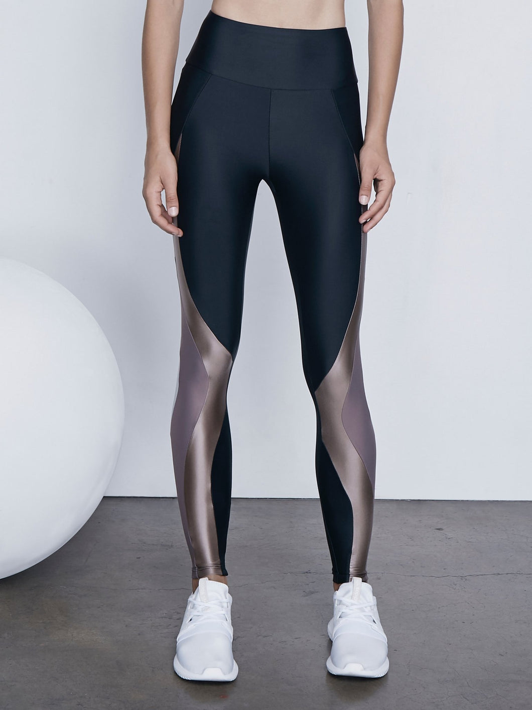 Lanston Sport Benji Curve Block Legging - Abyss