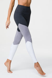 Onzie High Rise Track Legging - Slate Combo