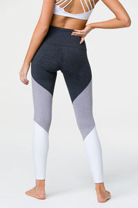 Onzie High Rise Track Legging - Slate Combo