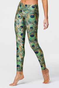 Onzie Long Legging - Peacock Green