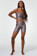 Load image into Gallery viewer, Onzie High Rise Mini Biker Shorts - Leopard