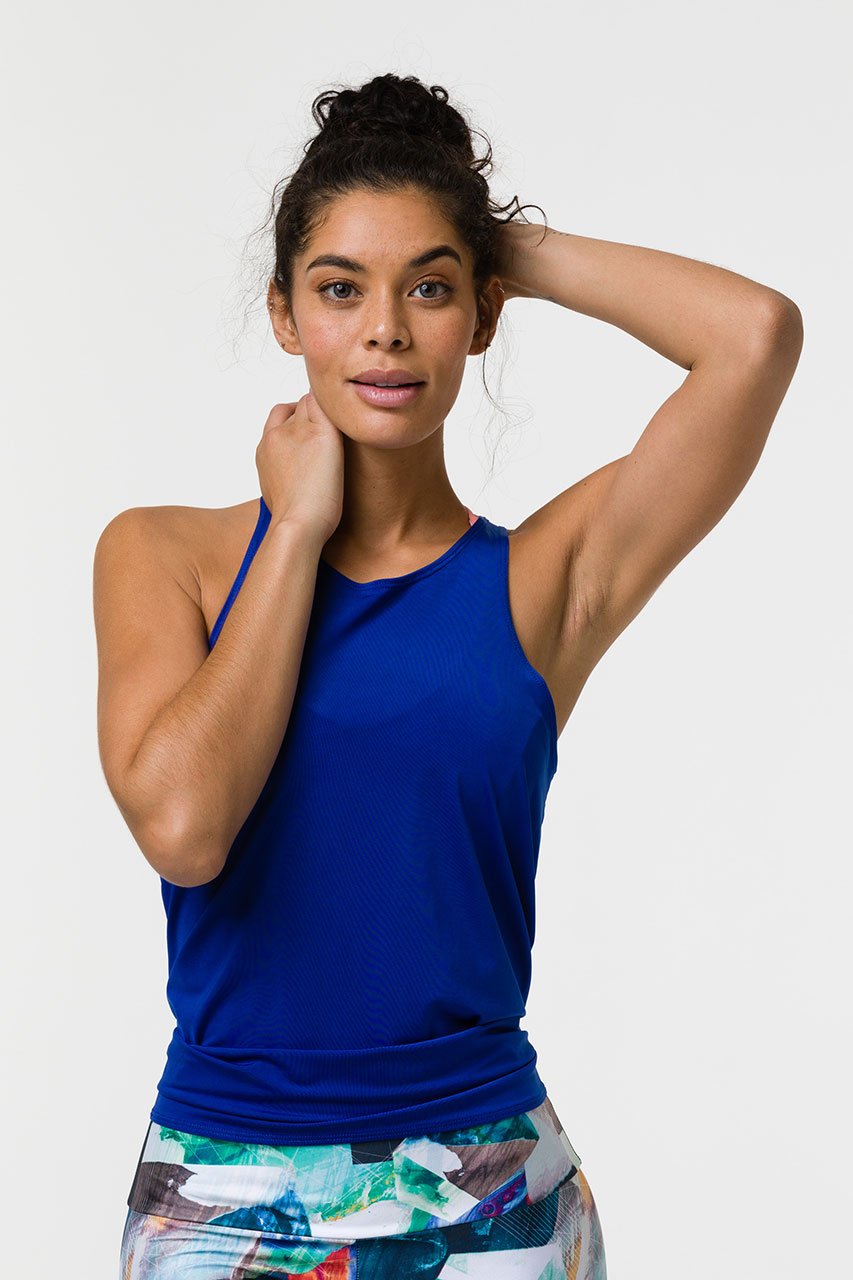Onzie One Size Tie Back Tank - Royal Blue onesize