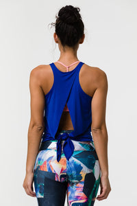 Onzie One Size Tie Back Tank - Royal Blue onesize