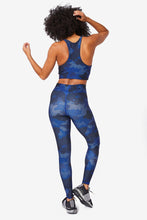 Load image into Gallery viewer, Terez Hi Shine Leggings-Navy Camo Stripe
