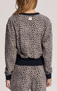 Varley Arden Sweat - Leopard All Over