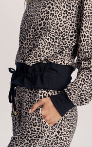 Varley Arden Sweat - Leopard All Over