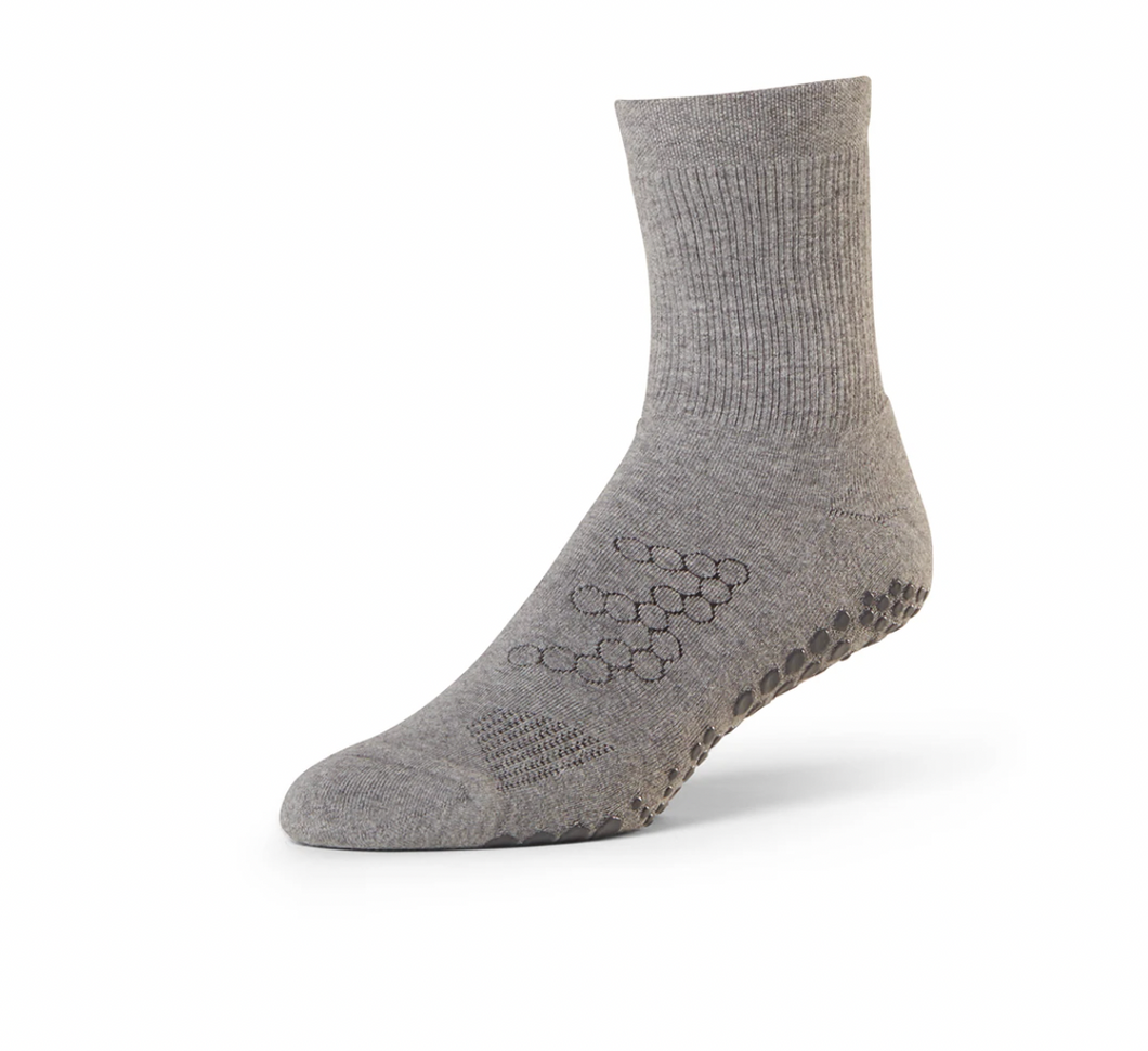 Base 33 Men's Grip Crew Sock - Grey