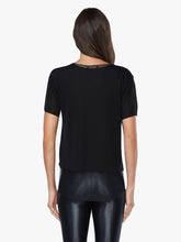 Load image into Gallery viewer, Koral Double Layer Mesh Short Sleeve Tee - Black