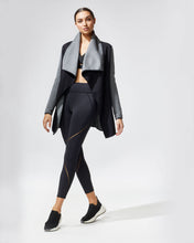 Load image into Gallery viewer, MICHI Dusk Wrap Jacket - Black