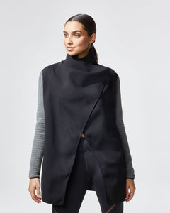 MICHI Dusk Wrap Jacket - Black