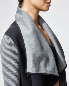 MICHI Dusk Wrap Jacket - Black