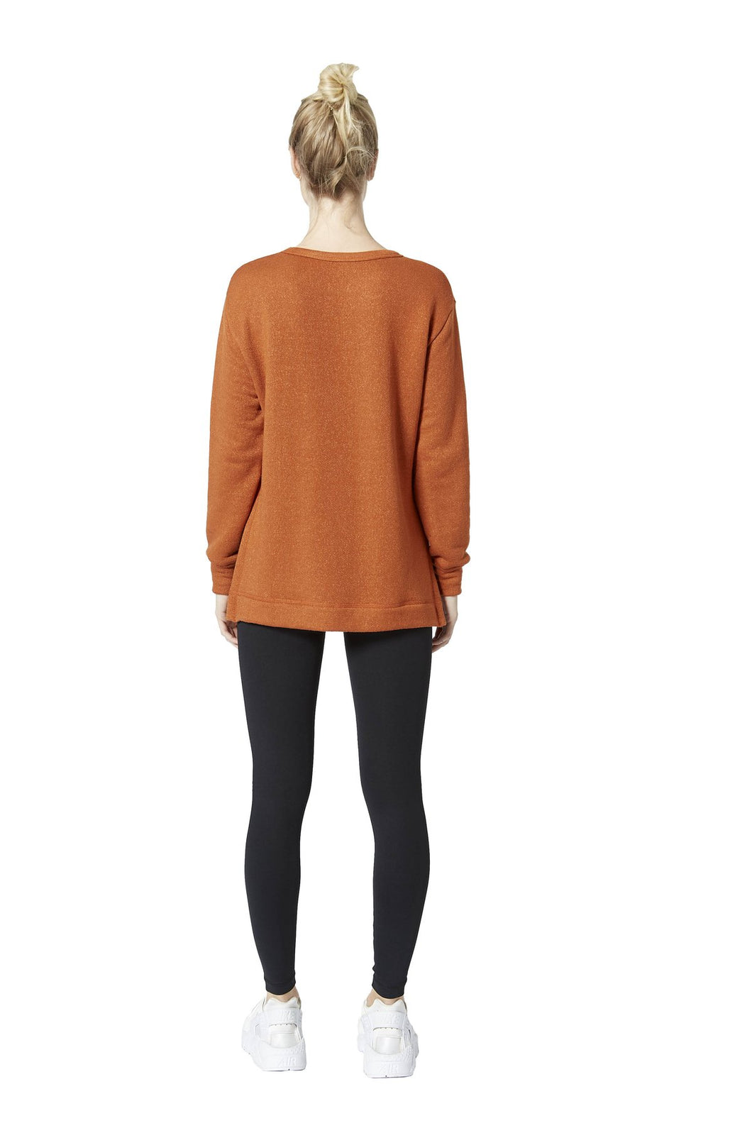 Vimmia Verge Reversible Slit Side Pullover Top - Cinnamon