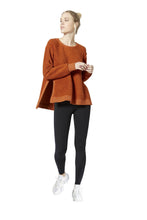 Load image into Gallery viewer, Vimmia Verge Reversible Slit Side Pullover Top - Cinnamon