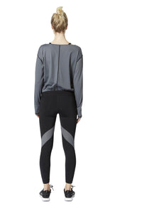 Vimmia Piper Mesh Wrap Legging - Black/ Castle