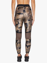 Load image into Gallery viewer, Koral Infinity High Rise Cropped Legging - Camo with Black