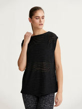 Load image into Gallery viewer, Varley Emmet Tee- Zebra Sheer Tee