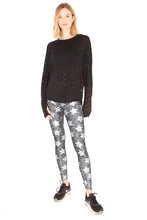 Load image into Gallery viewer, Terez Tall Band Legging - Heathered Grey Stars
