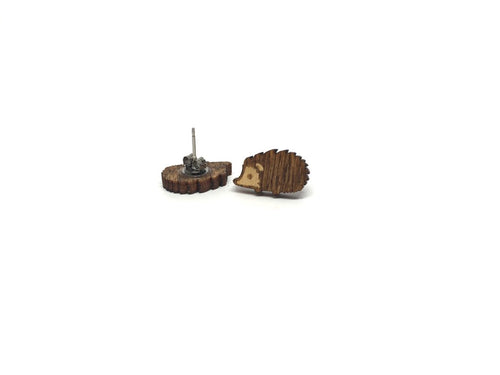 [un]possible cuts earrings - Hedgehog Chestnut