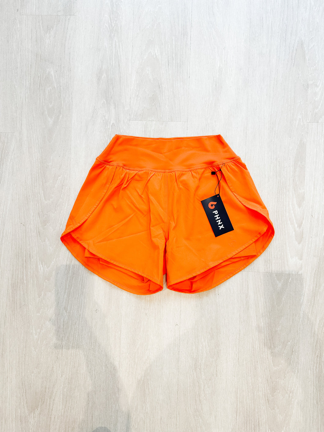 PHNX High Waist Running Shorts- Orange