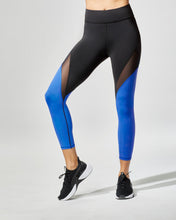 Load image into Gallery viewer, MICHI Inversion Crop Legging - Royal Blue / Black