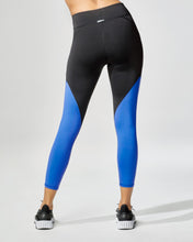 Load image into Gallery viewer, MICHI Inversion Crop Legging - Royal Blue / Black