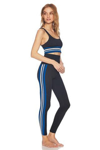 Beach Riot Jade Legging- Blue and White Stripe