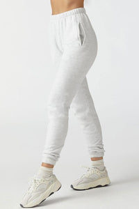 Joah Brown Empire Jogger- Pearl Grey French Terry