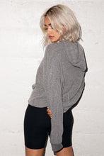 Load image into Gallery viewer, Joah Brown Cocoon Hoodie - Grey Hacci