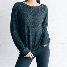 Load image into Gallery viewer, Joah Brown Get It Pullover- Black Marble