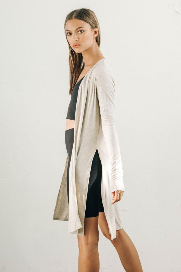 Joah Brown Luna Cardigan - Oatmeal Rib C.O.R.E. grow strong. Joah Brown Luna Cardigan - Oatmeal Rib C.O.R.E. grow strong.