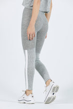 Load image into Gallery viewer, Joah Brown Stripe Lux Legging - Salt &amp; Pepper