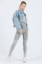Load image into Gallery viewer, Joah Brown Stripe Lux Legging - Salt &amp; Pepper