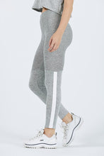 Load image into Gallery viewer, Joah Brown Stripe Lux Legging - Salt &amp; Pepper