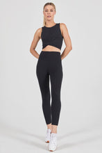 Load image into Gallery viewer, Joah Brown Marathon Crop Top - Sueded Onyx