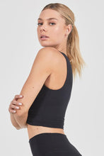Load image into Gallery viewer, Joah Brown Marathon Crop Top - Sueded Onyx