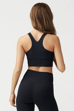 Load image into Gallery viewer, Joah Brown Varsity Bra - Sueded Onyx