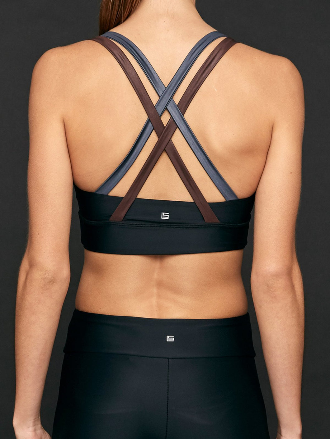 Lanston Sport Jaron Strap Bra - Metal