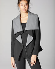 Load image into Gallery viewer, MICHI Lotus Jacket - Grey / Black