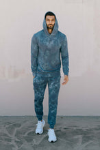 Load image into Gallery viewer, Softwear Unisex Hoodie - Blue Tie Dye