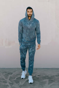 Softwear Unisex Hoodie - Blue Tie Dye