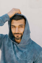 Load image into Gallery viewer, Softwear Unisex Hoodie - Blue Tie Dye