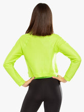 Load image into Gallery viewer, Koral Pump Netz Pullover- Neon Lime