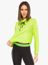 Load image into Gallery viewer, Koral Pump Netz Pullover- Neon Lime