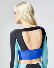 Load image into Gallery viewer, MICHI Rally Crop Top - Hydro