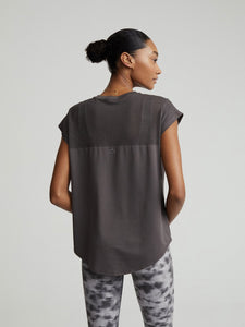 Varley Carley T-Shirt-Deep Charcoal