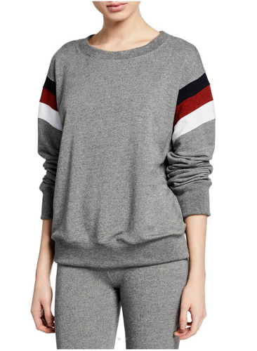 Sundry- Color Inset Hoodie- Heather Grey