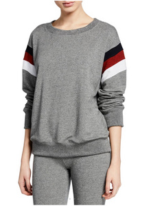 Sundry- Color Inset Hoodie- Heather Grey