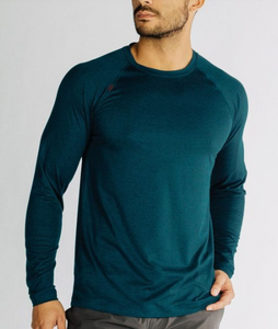 RHONE Reign Long Sleeve - Gibraltar Sea Heather